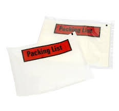 PACKING LIST ENVELOPE A4