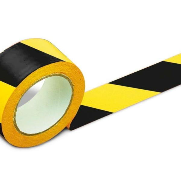 SCOTCH DE MARQUAGE DE SOL JAUNE ET NOIR